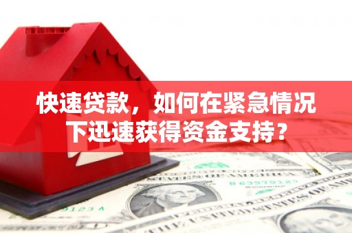 盐亭快速贷款，如何在紧急情况下迅速获得资金支持？