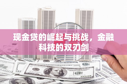 迪庆现金贷的崛起与挑战，金融科技的双刃剑