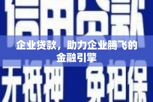 伊宁企业贷款，助力企业腾飞的金融引擎
