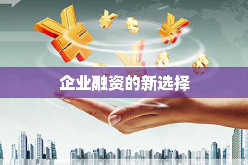 扶绥企业融资的新选择