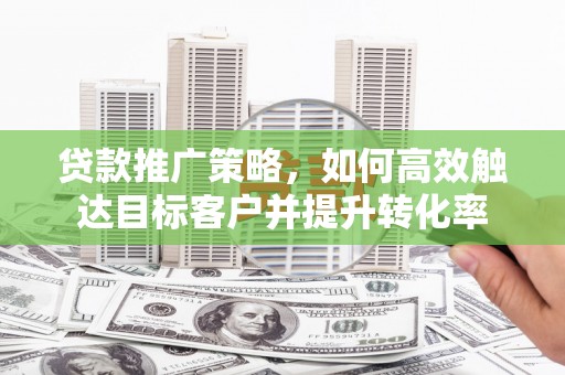 米脂贷款推广策略，如何高效触达目标客户并提升转化率