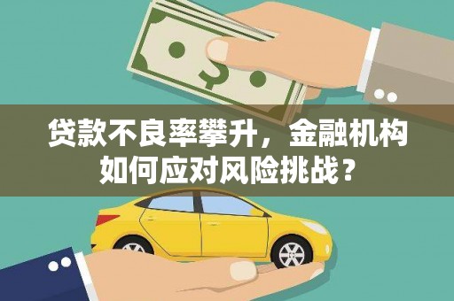 天津贷款不良率攀升，金融机构如何应对风险挑战？