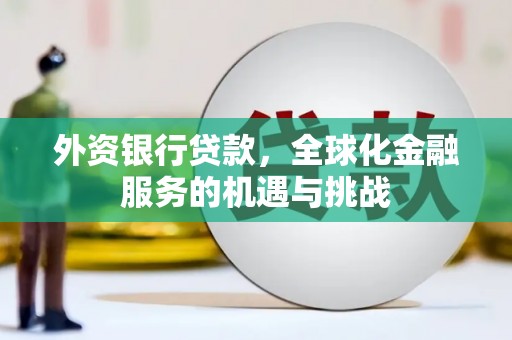 海东外资银行贷款，全球化金融服务的机遇与挑战