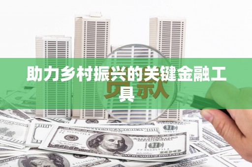 达仁助力乡村振兴的关键金融工具