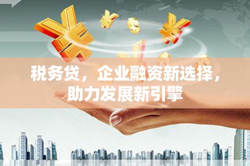 沈河税务贷，企业融资新选择，助力发展新引擎