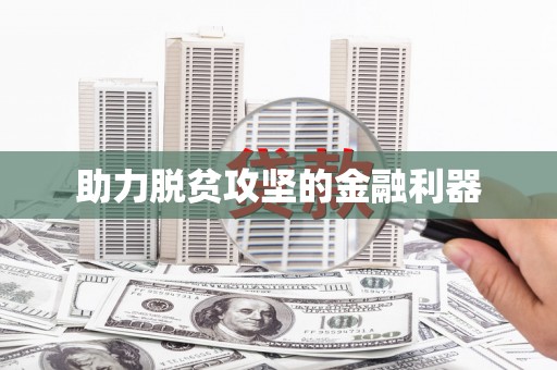 海安助力脱贫攻坚的金融利器