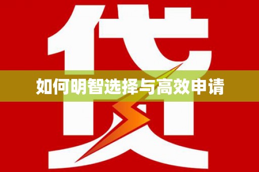 新晃如何明智选择与高效申请